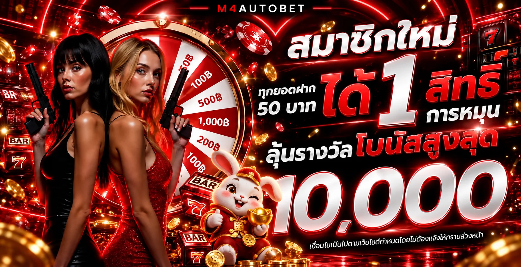 โปรโมชั่นสมาชิกใหม่ M4AUTOBET